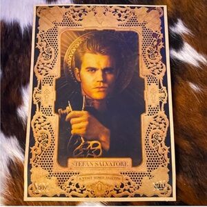 NEW Stefan Salvatore vintage antique looking poster picture TVDu CW